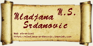 Mlađana Srdanović vizit kartica